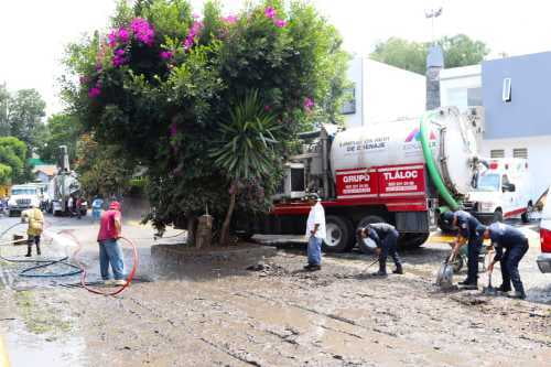 Concluye Grupo Tláloc atención por desbordamiento de Río Hondo en Naucalpan